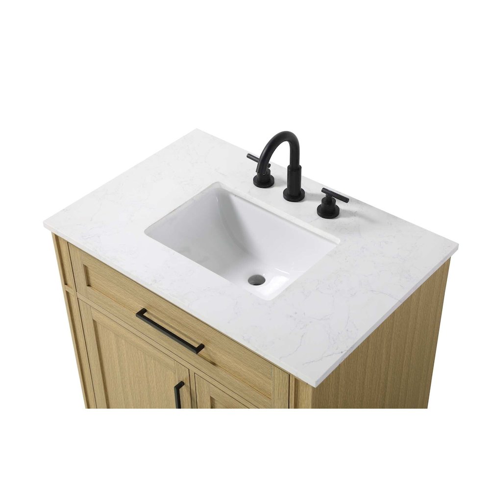 32 inch Single Bathroom Vanity in Honey Brown