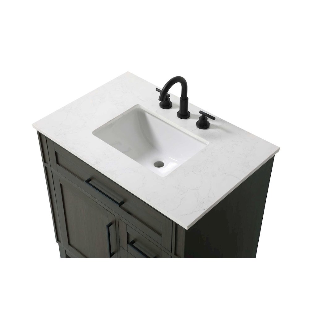32 inch Single Bathroom Vanity in Mocha Brown