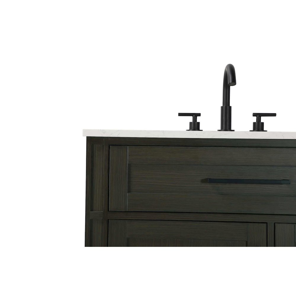 32 inch Single Bathroom Vanity in Mocha Brown