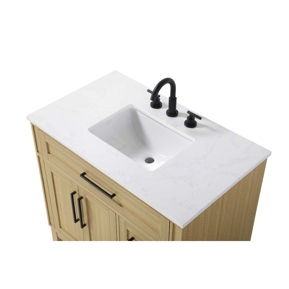 36 inch Single Bathroom Vanity in Honey Brown