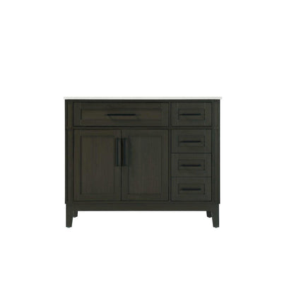 42 inch Single Bathroom Vanity in Mocha Brown