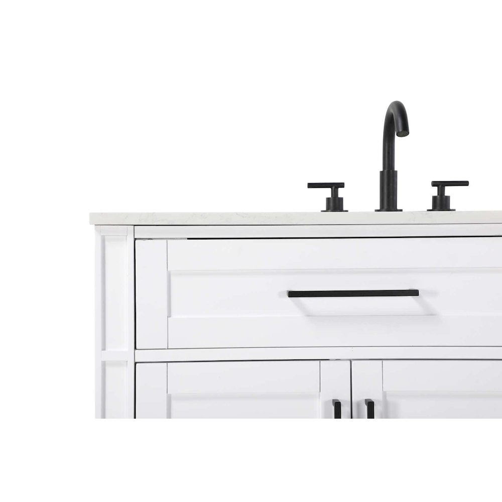 42 inch Single Bathroom Vanity in White