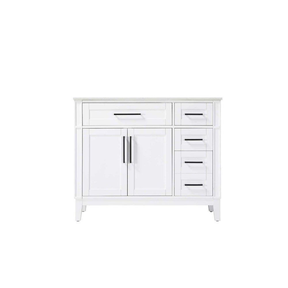42 inch Single Bathroom Vanity in White