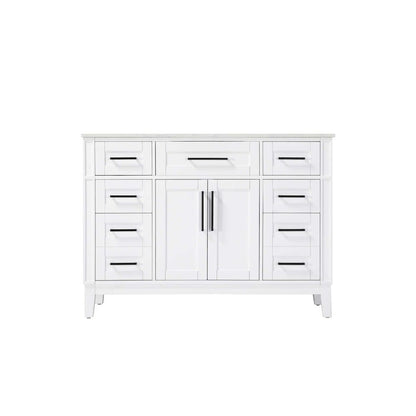 48 inch Single Bathroom Vanity in Honey White