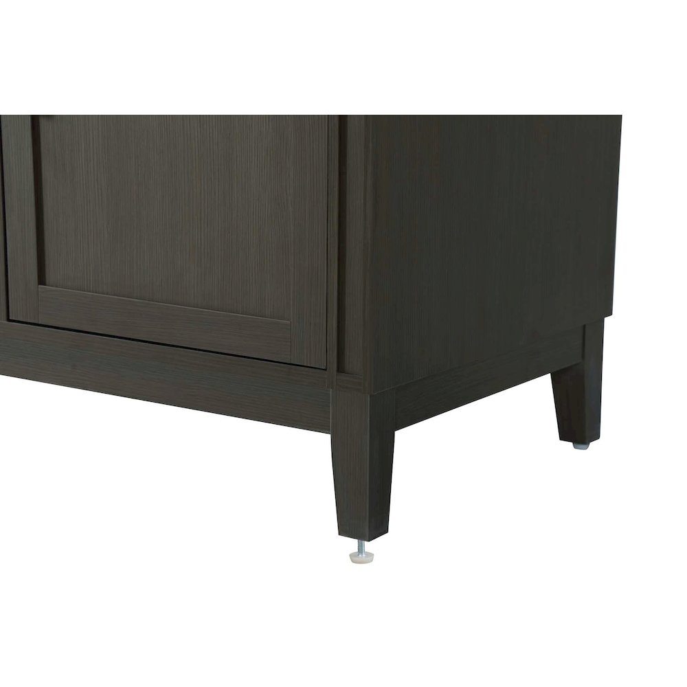 54 inch Double Bathroom Vanity in Mocha Brown