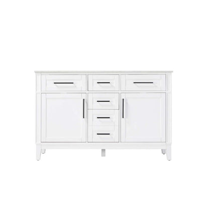 54 inch Double Bathroom Vanity in White