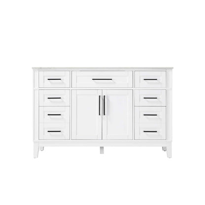 54 inch Single Bathroom Vanity in White