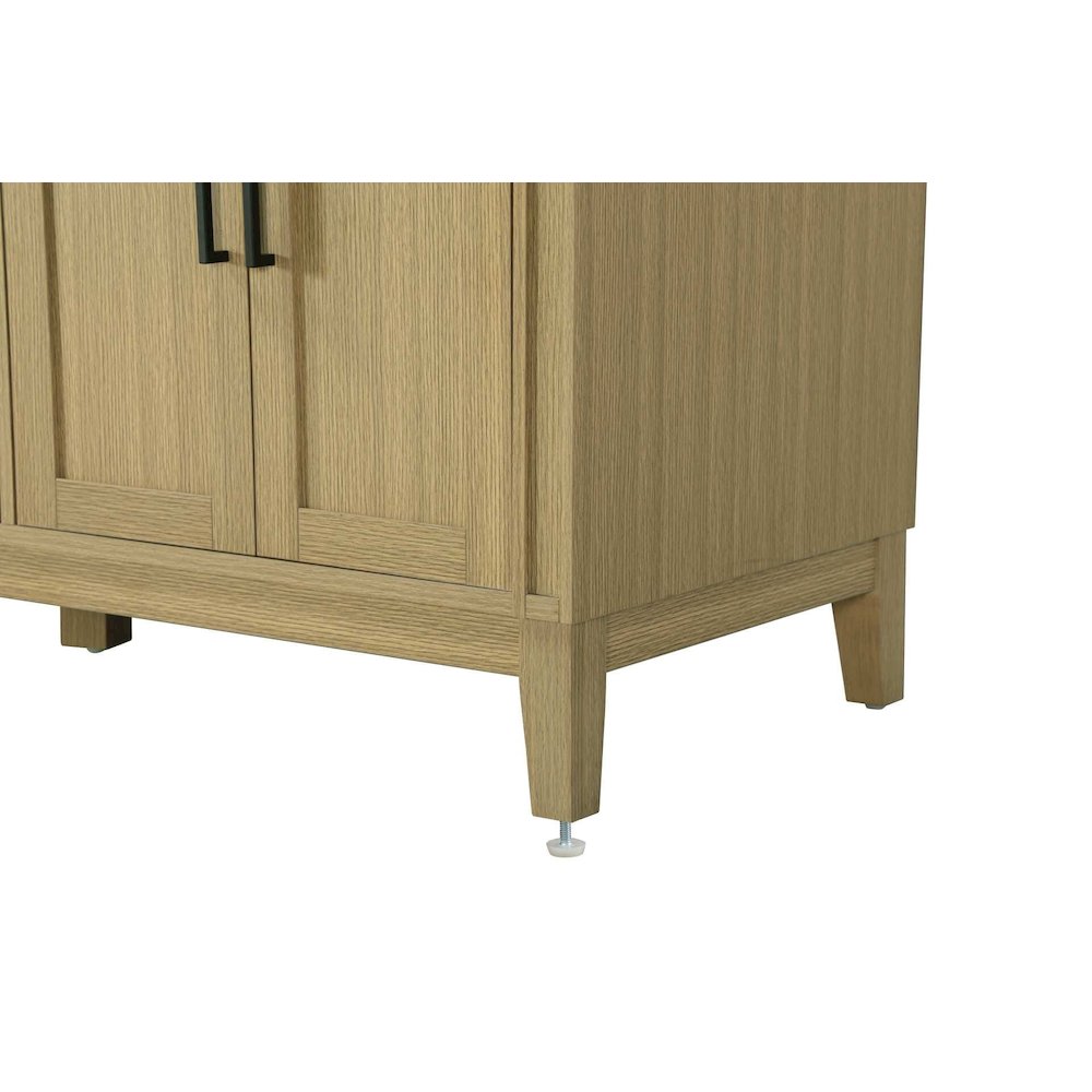 60 inch Double Bathroom Vanity in Honey Brown