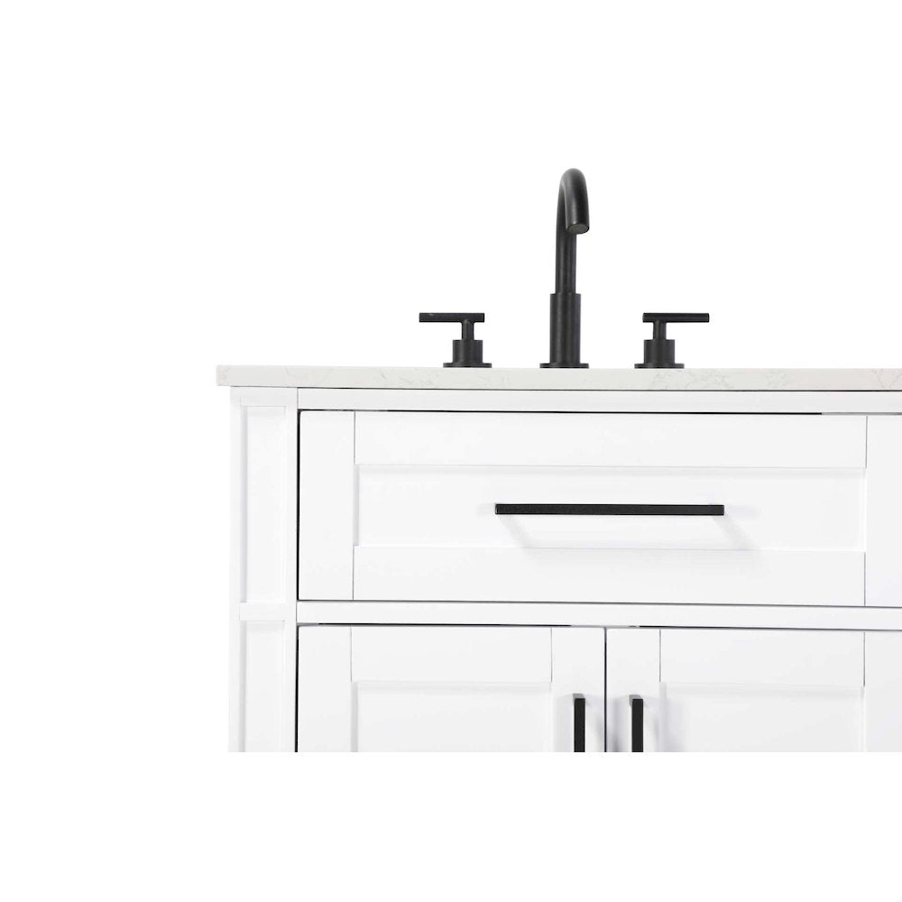 60 inch Double Bathroom Vanity in White