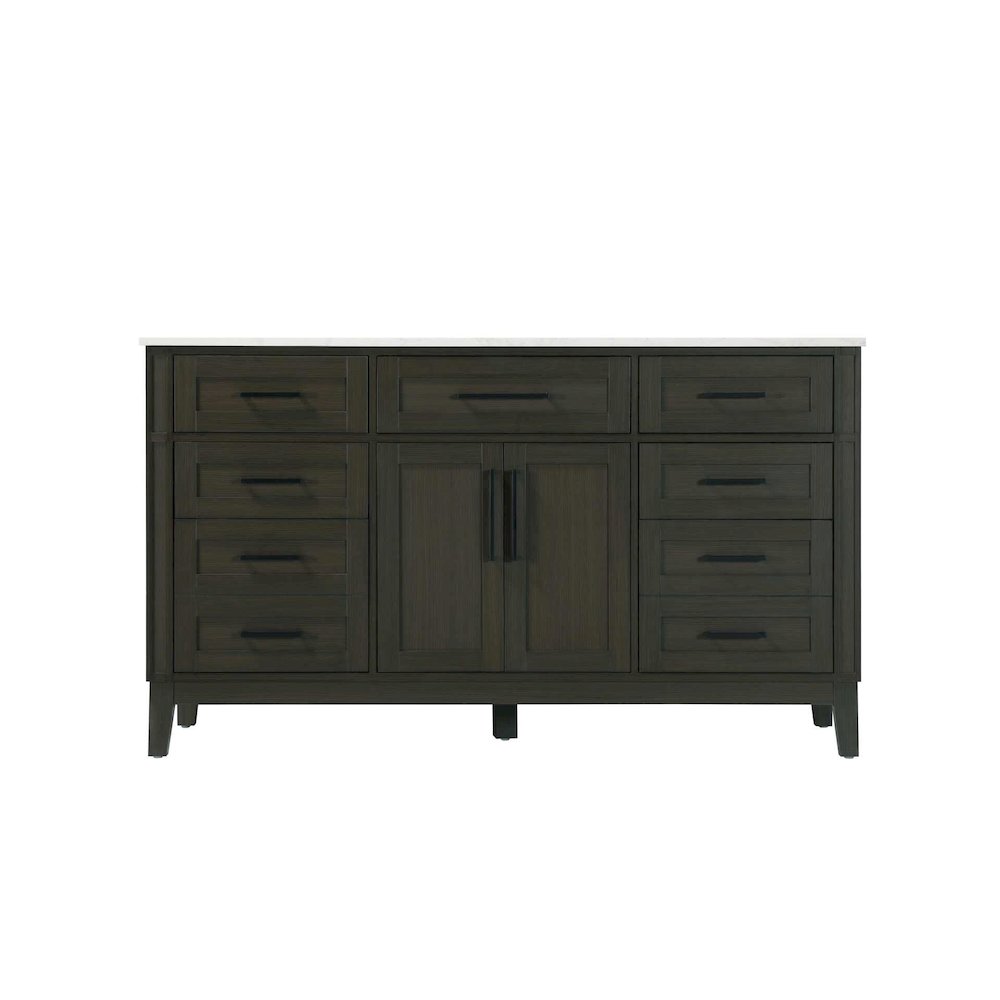 60 inch Single Bathroom Vanity in Mocha Brown