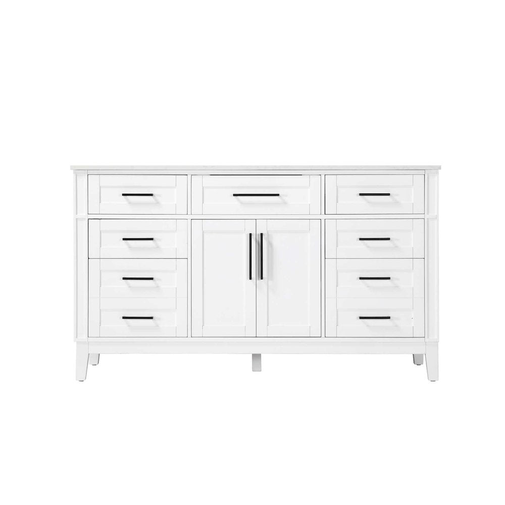 60 inch Single Bathroom Vanity in White
