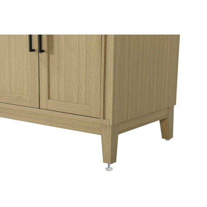 72 inch Double Bathroom Vanity in Honey Brown