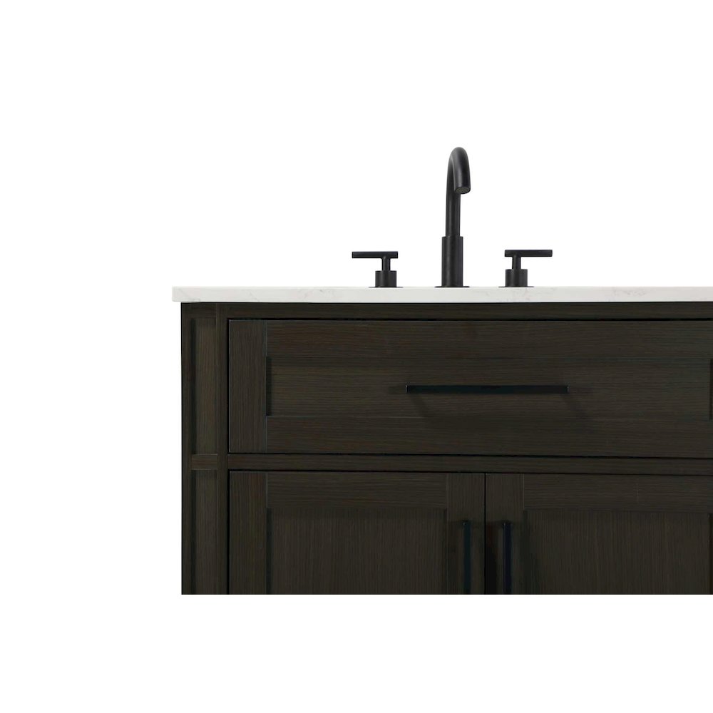 72 inch Double Bathroom Vanity in Mocha Brown