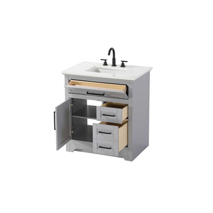 32 inch Single Bathroom Vanity in Grey