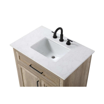 32 inch Single Bathroom Vanity in Natural oak