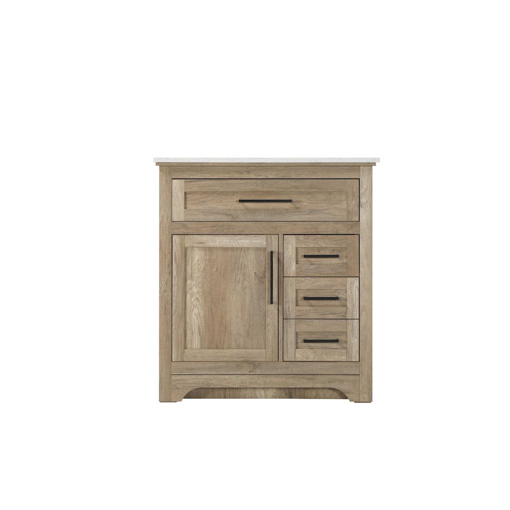 32 inch Single Bathroom Vanity in Natural oak