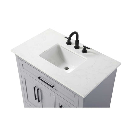 36 inch Single Bathroom Vanity in Grey