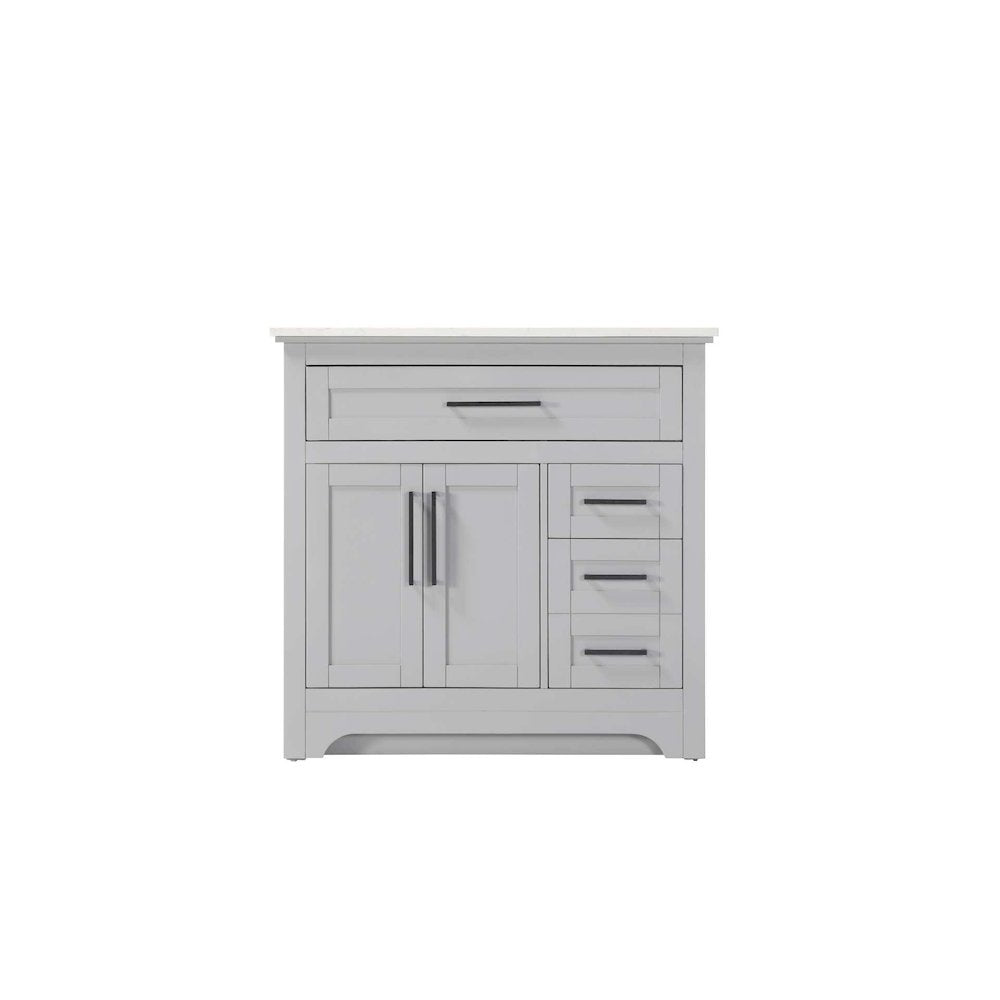 36 inch Single Bathroom Vanity in Grey