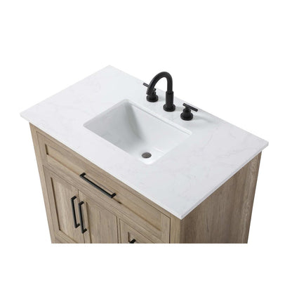 36 inch Single Bathroom Vanity in Natural oak