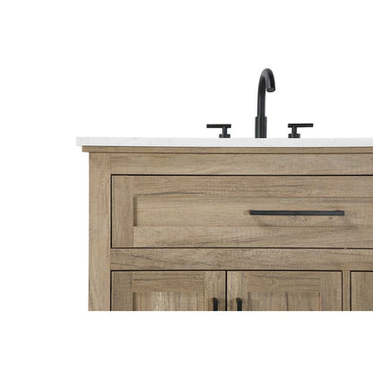 36 inch Single Bathroom Vanity in Natural oak