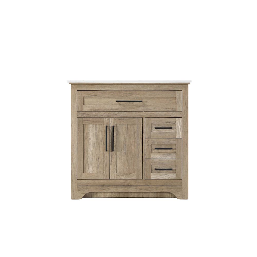 36 inch Single Bathroom Vanity in Natural oak