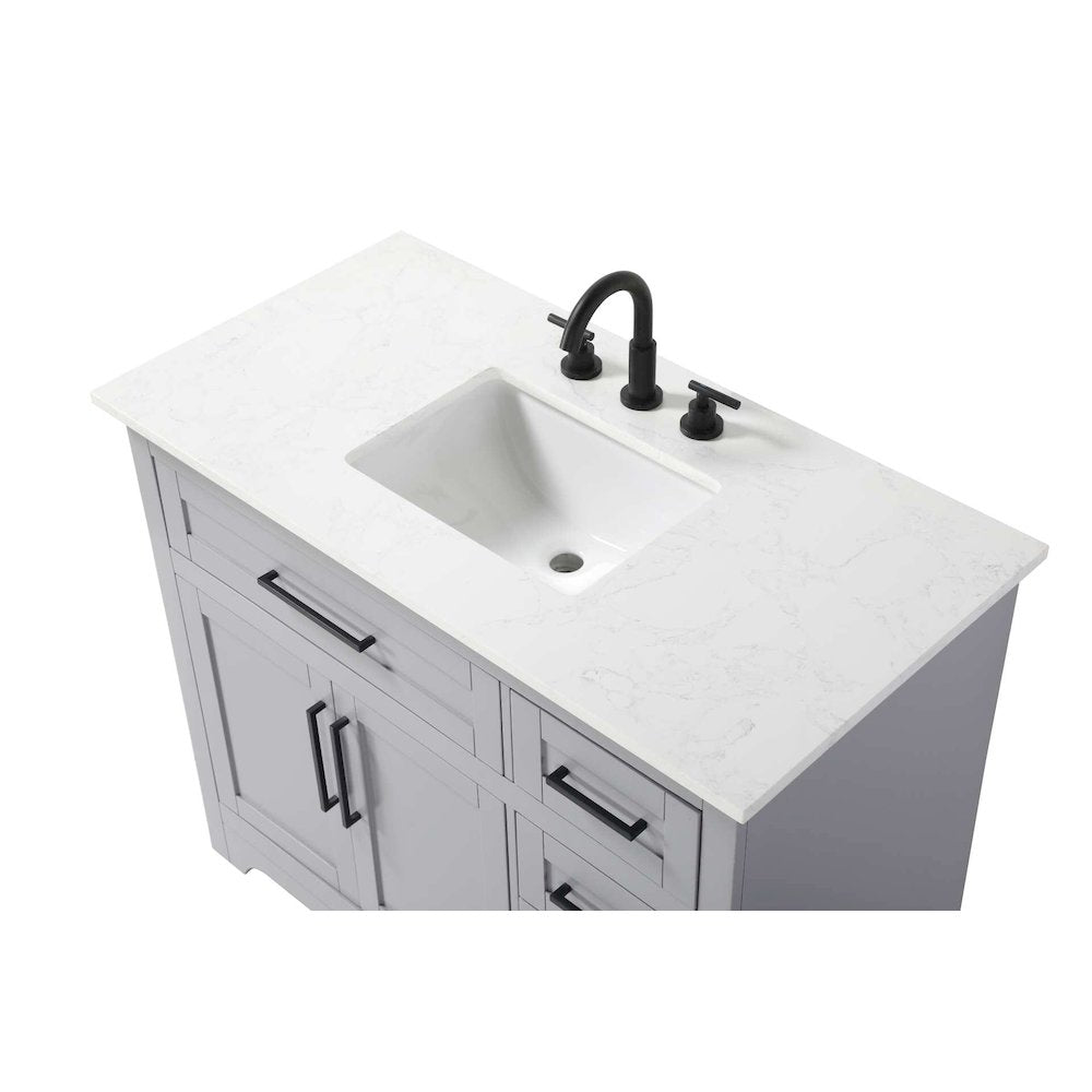 42 inch Single Bathroom Vanity in Grey