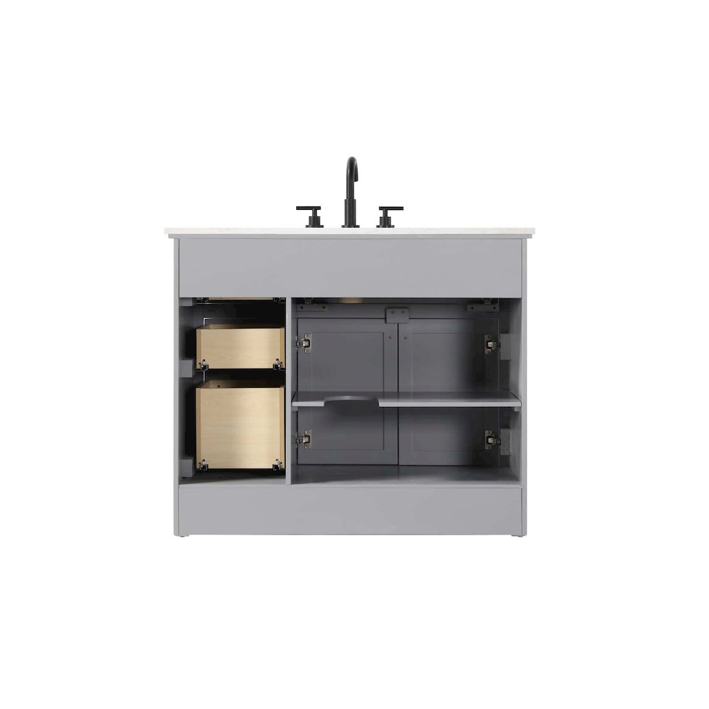 42 inch Single Bathroom Vanity in Grey