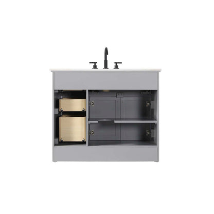 42 inch Single Bathroom Vanity in Grey