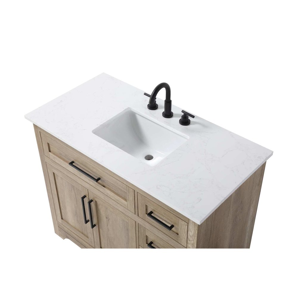 42 inch Single Bathroom Vanity in Natural oak