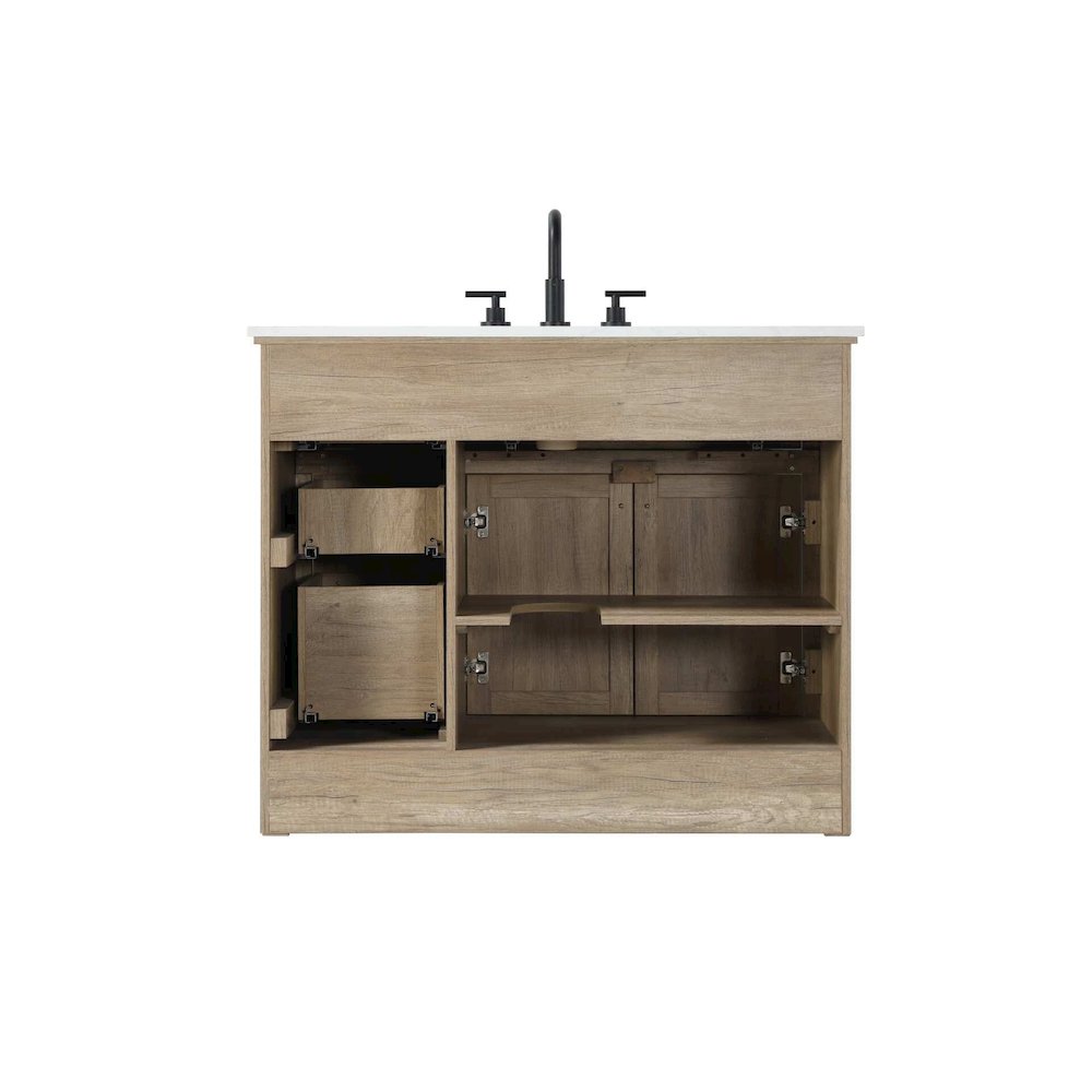 42 inch Single Bathroom Vanity in Natural oak