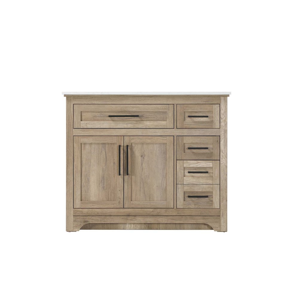 42 inch Single Bathroom Vanity in Natural oak