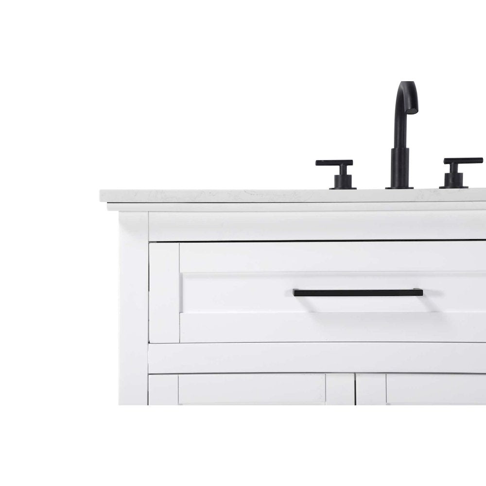 42 inch Single Bathroom Vanity in White