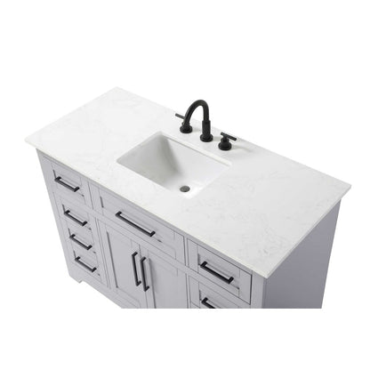 48 inch Single Bathroom Vanity in Grey