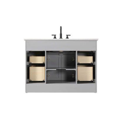 48 inch Single Bathroom Vanity in Grey