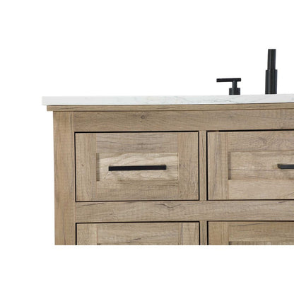 48 inch Single Bathroom Vanity in Natural oak