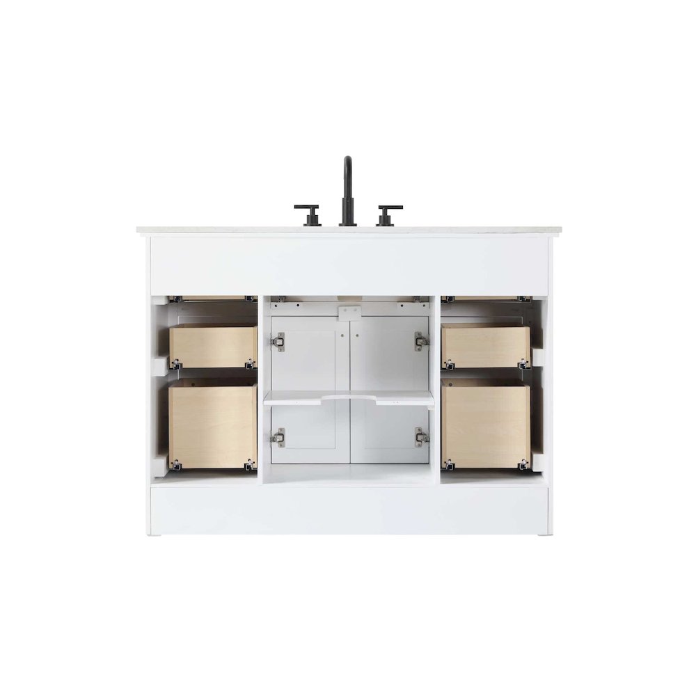 48 inch Single Bathroom Vanity in White