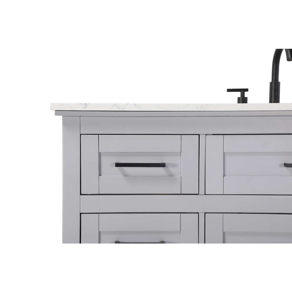 54 inch Single Bathroom Vanity in Grey