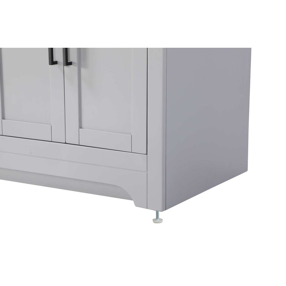 60 inch Double Bathroom Vanity in Grey
