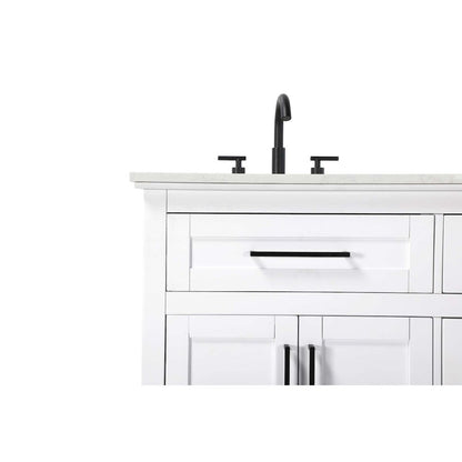 60 inch Double Bathroom Vanity in White