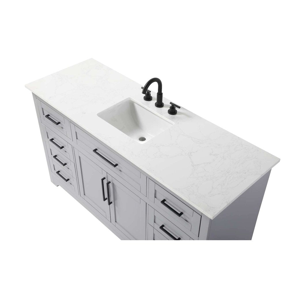 60 inch Single Bathroom Vanity in Grey