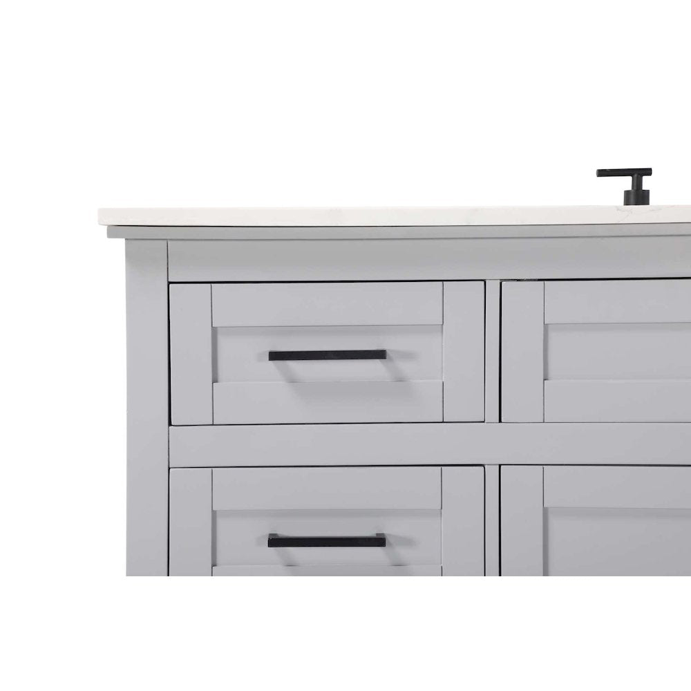 60 inch Single Bathroom Vanity in Grey