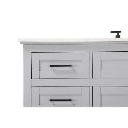 60 inch Single Bathroom Vanity in Grey