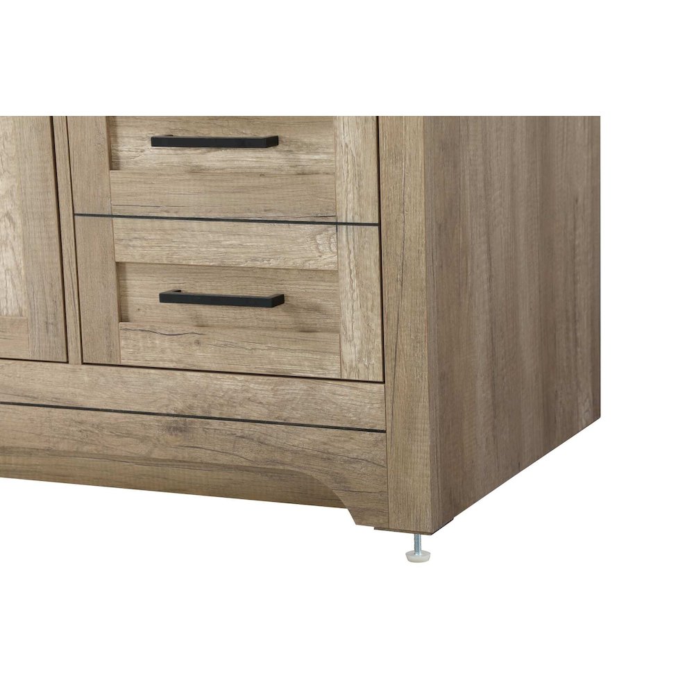 60 inch Single Bathroom Vanity in Natural oak