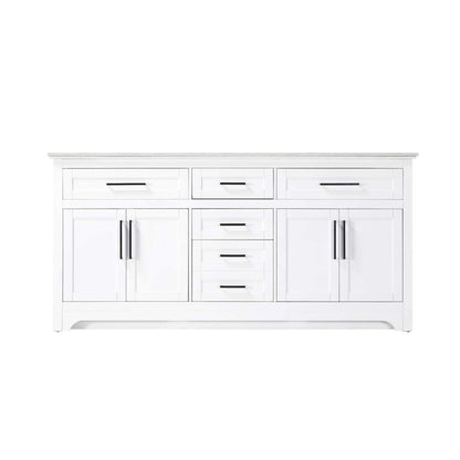 72 inch Double Bathroom Vanity in White