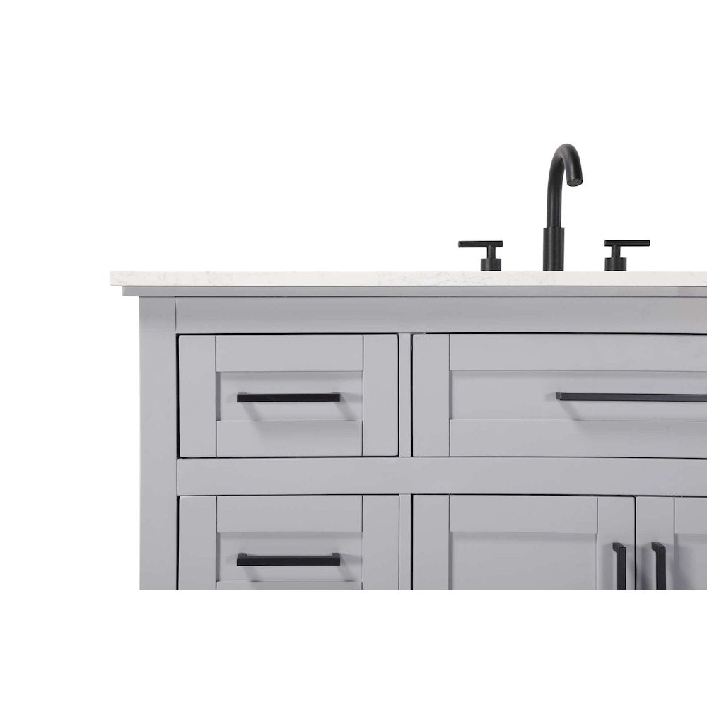 84 inch Double Bathroom Vanity in Grey