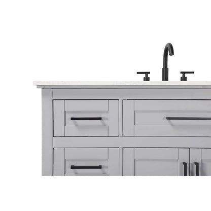 84 inch Double Bathroom Vanity in Grey