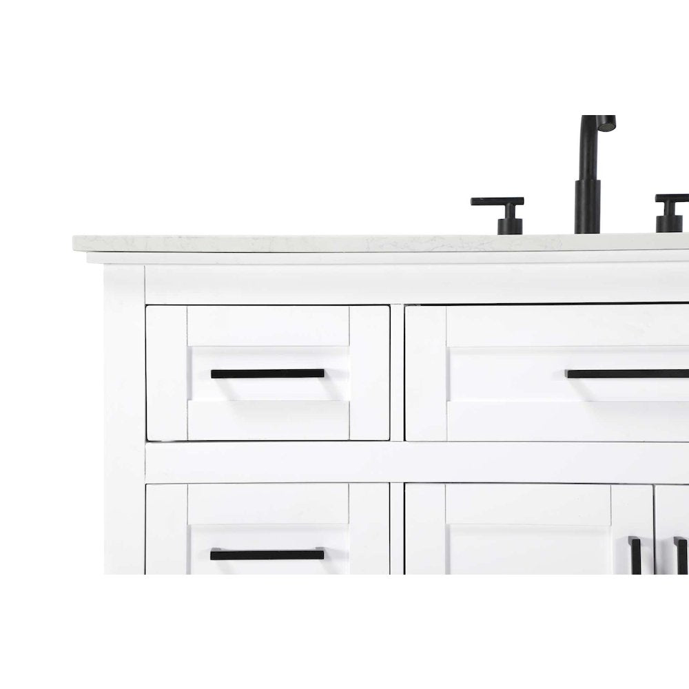 84 inch Double Bathroom Vanity in White
