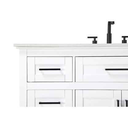 84 inch Double Bathroom Vanity in White