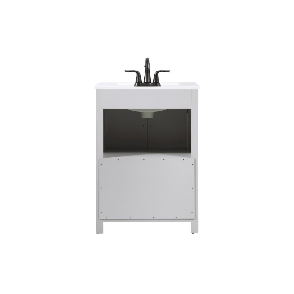 24 inch Single bathroom vanity in grey