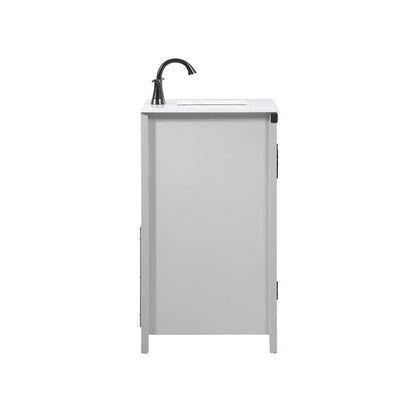 24 inch Single bathroom vanity in grey